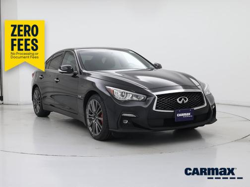 Black 2019 INFINITI Q50 Red Sport 400