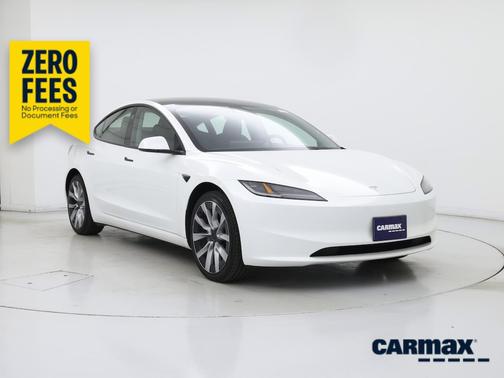 White 2025 Tesla Model 3 Long Range