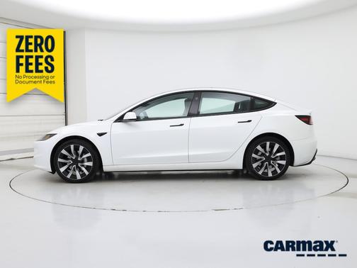 White 2025 Tesla Model 3 Long Range