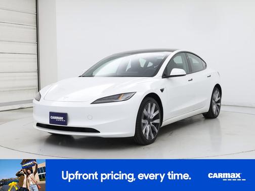 White 2025 Tesla Model 3 Long Range
