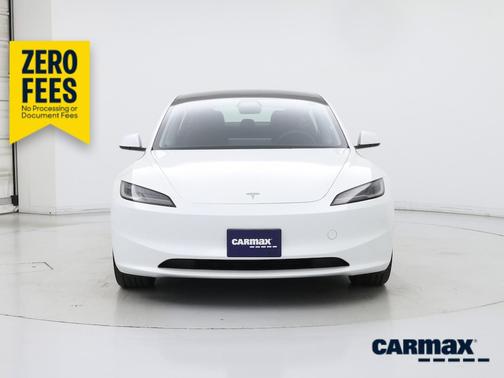 White 2025 Tesla Model 3 Long Range