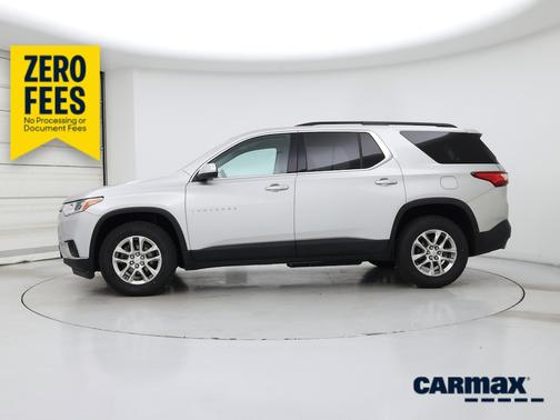 Silver 2021 Chevrolet Traverse LT Cloth