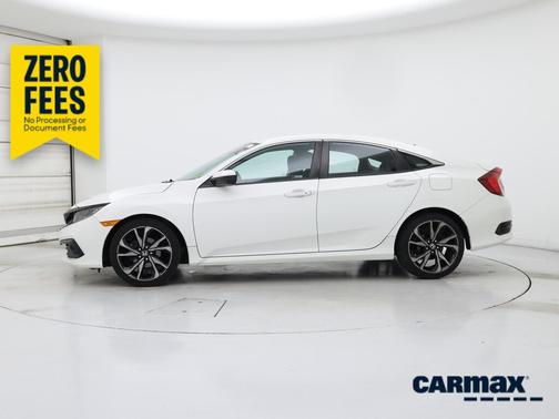 White 2019 Honda Civic Sport