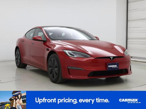 Red 2022 Tesla Model S Plaid