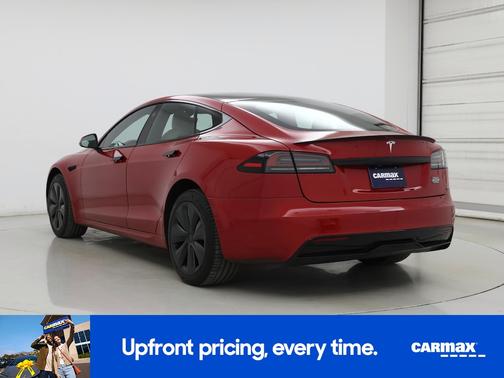 Red 2022 Tesla Model S Plaid