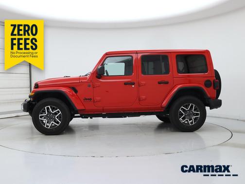 Red 2025 Jeep Wrangler Sahara
