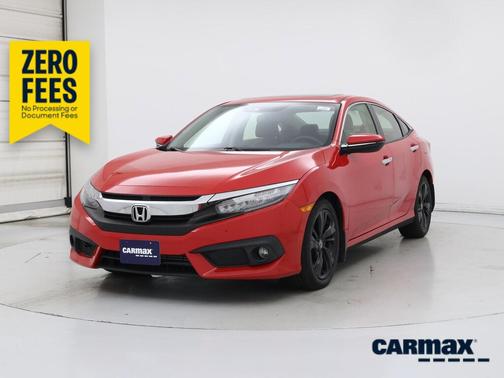 Red 2018 Honda Civic Touring