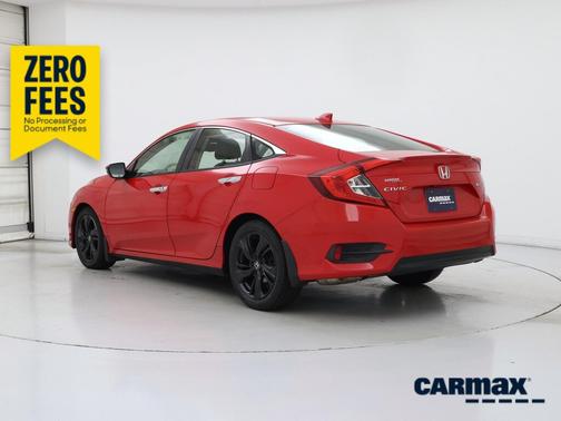 Red 2018 Honda Civic Touring
