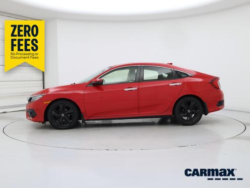 Red 2018 Honda Civic Touring