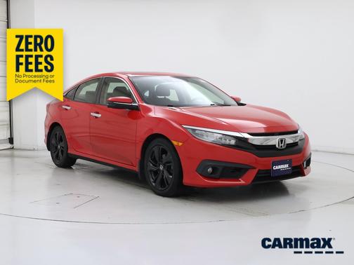 Red 2018 Honda Civic Touring