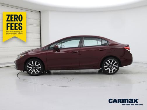 Burgundy 2015 Honda Civic EX-L