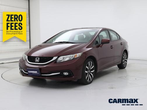 Burgundy 2015 Honda Civic EX-L