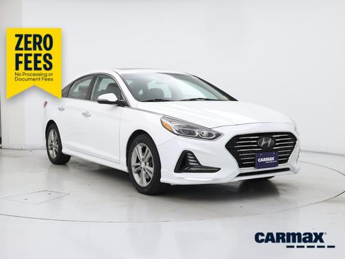 White 2018 Hyundai SONATA Limited