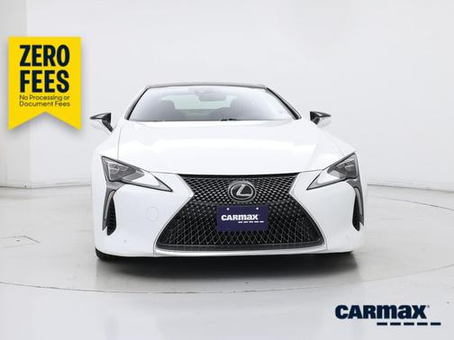 White 2018 Lexus LC 500
