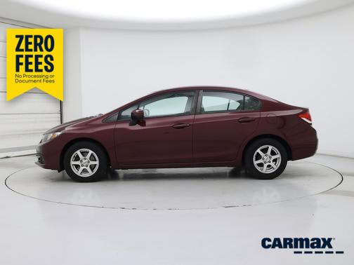 Red 2014 Honda Civic LX
