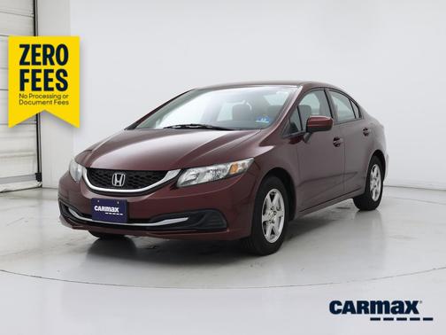 Red 2014 Honda Civic LX