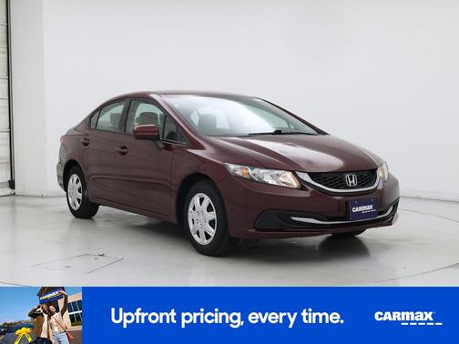 Burgundy 2014 Honda Civic LX