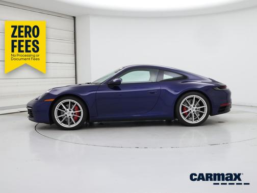 Blue 2020 Porsche 911 Carrera 4S