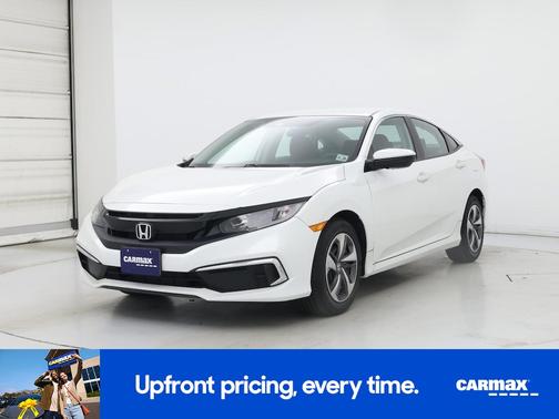 White 2021 Honda Civic LX