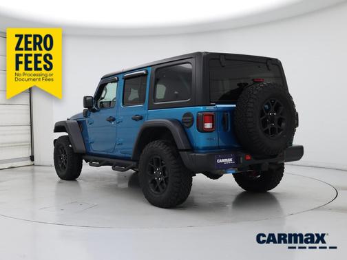 Blue 2024 Jeep Wrangler 4xe Sport S