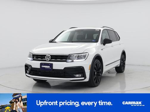 White 2020 Volkswagen Tiguan SE R-Line Black