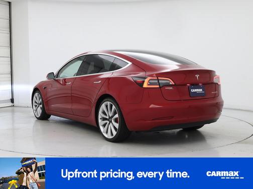 Red 2019 Tesla Model 3 Performance