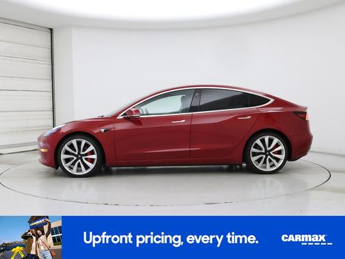 Red 2019 Tesla Model 3 Performance