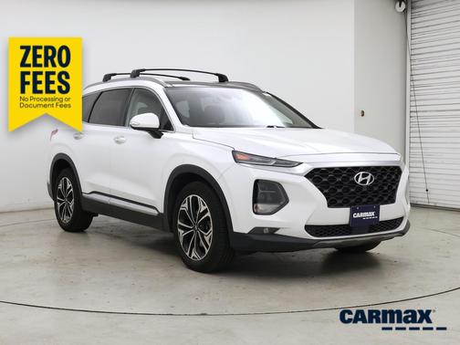 White 2019 Hyundai SANTA FE Ultimate