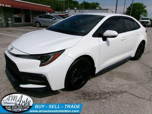 White / Black 2022 Toyota Corolla SE
