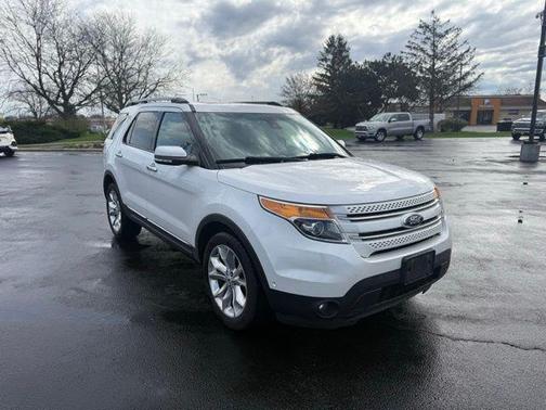 WHITE PLATINUM MET TRI-COAT 2014 Ford Explorer Limited