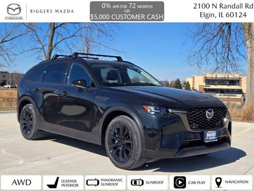 Jet Black Mica 2026 Mazda CX-90 PHEV Premium Sport