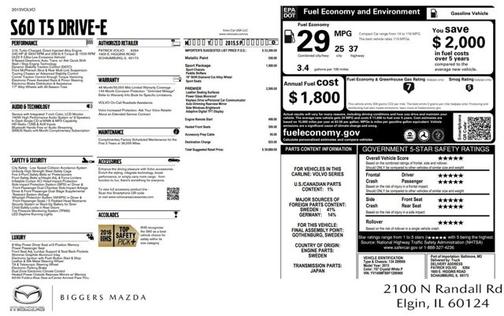 2015 Volvo S60 T5 Premier
