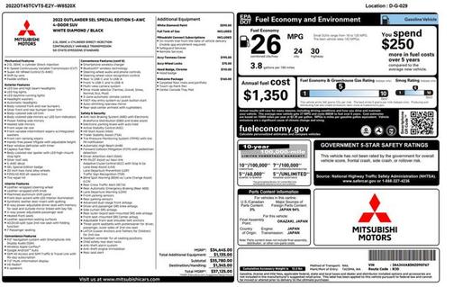 2022 Mitsubishi Outlander SEL