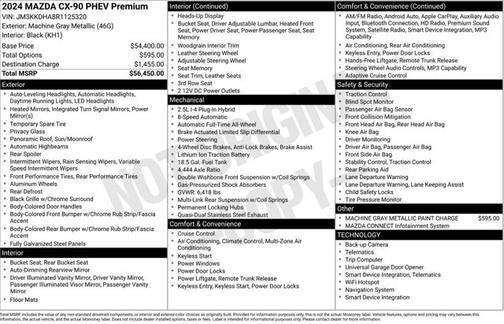 2024 Mazda CX-90 PHEV Premium