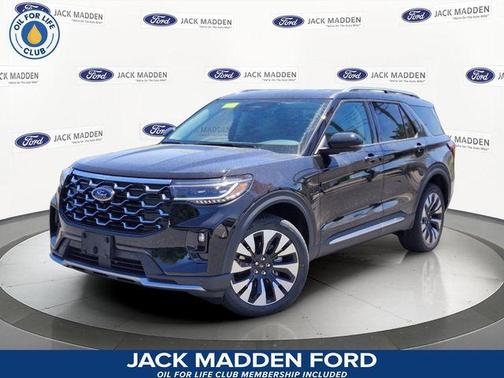 Agate Black Metallic 2026 Ford Explorer Platinum
