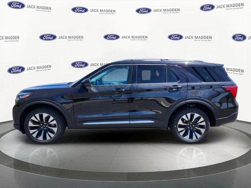 Agate Black Metallic 2026 Ford Explorer Platinum