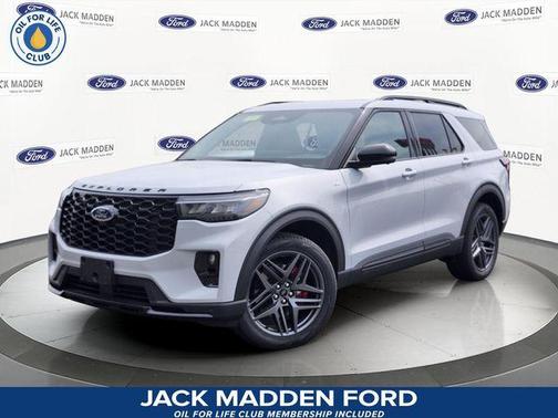 Space White Metallic 2026 Ford Explorer ST-Line