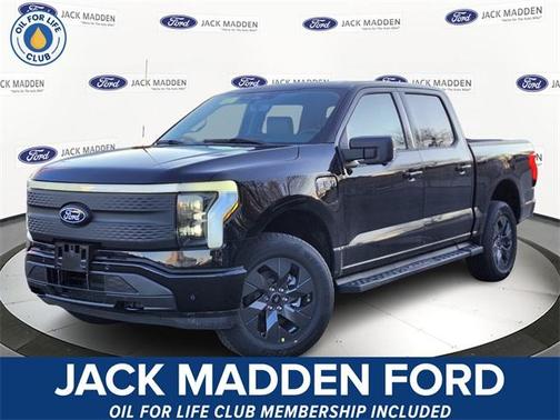 Agate Black Metallic 2025 Ford F-150 Lightning Flash Truck
