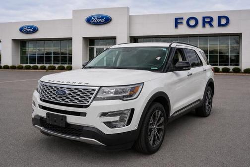 White Platinum Clearcoat Metallic 2017 Ford Explorer Platinum
