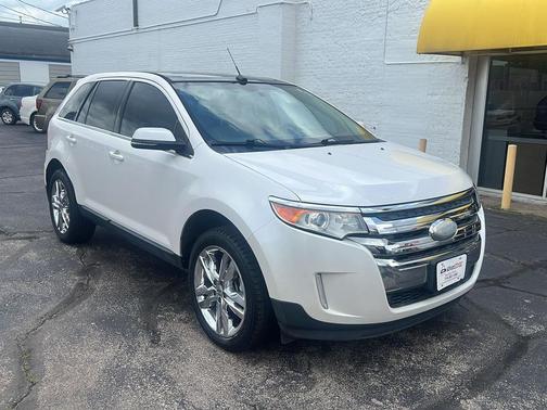 White Platinum Metallic Tri-Coat 2012 Ford Edge Limited
