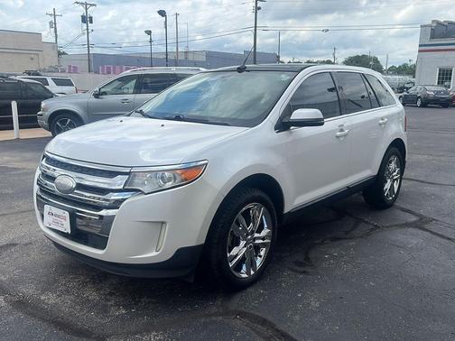White Platinum Metallic Tri-Coat 2012 Ford Edge Limited