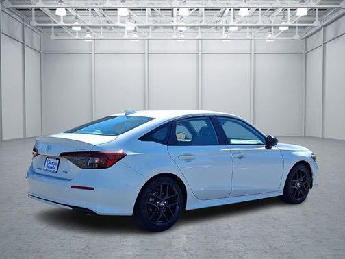 Platinum White Pearl 2025 Honda Civic Hybrid