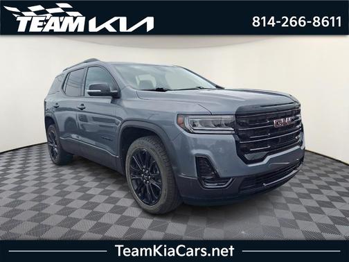Satin Steel Metallic 2021 GMC Acadia SLE