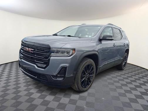 Satin Steel Metallic 2021 GMC Acadia SLE