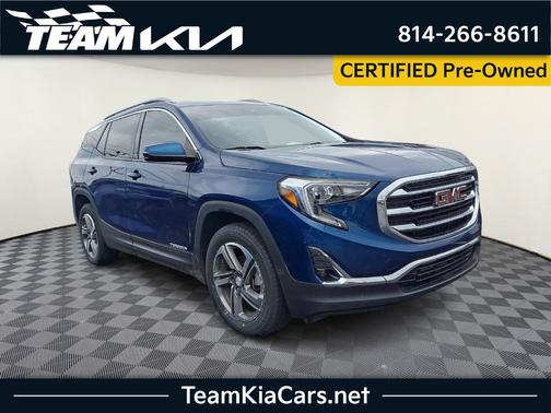 Blue Emerald Metallic 2021 GMC Terrain SLT