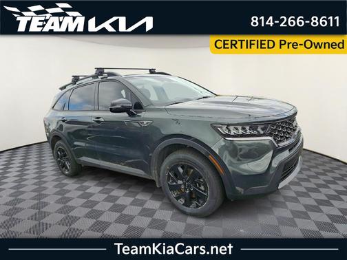 Aruba Green 2022 Kia Sorento X-Line S
