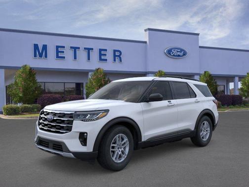 Space White Metallic 2026 Ford Explorer Active