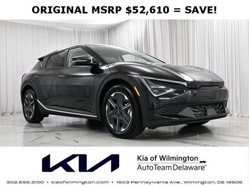 Ebony Black 2025 Kia EV6 Light Long Range AWD