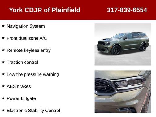 Green 2026 Dodge Durango GT Premium HEMI V8