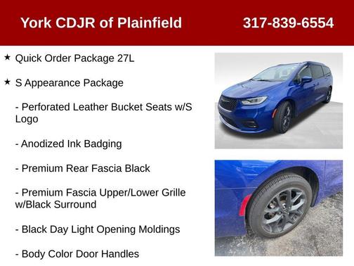 Ocean Blue Metallic 2021 Chrysler Pacifica Touring-L